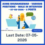 AIIMS Bhubaneswar Laboratory Technician Recruitment 2026