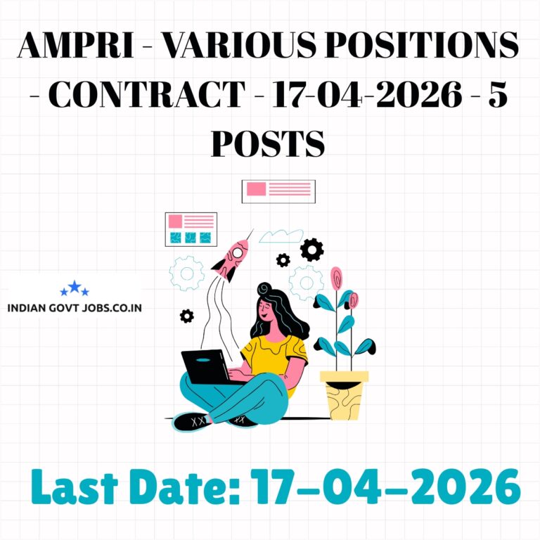 AMPRI Senior Project Associate Recruitment 2026