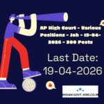 AP High Court Section Officer Recruitment 2026