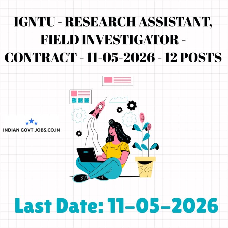 IGNTU Research Assistant Recruitment 2026
