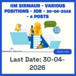 IIM Sirmaur Assistant Professor (Grade-1) Recruitment 2026