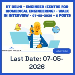 IIT Delhi Engineer (a) Recruitment 2026