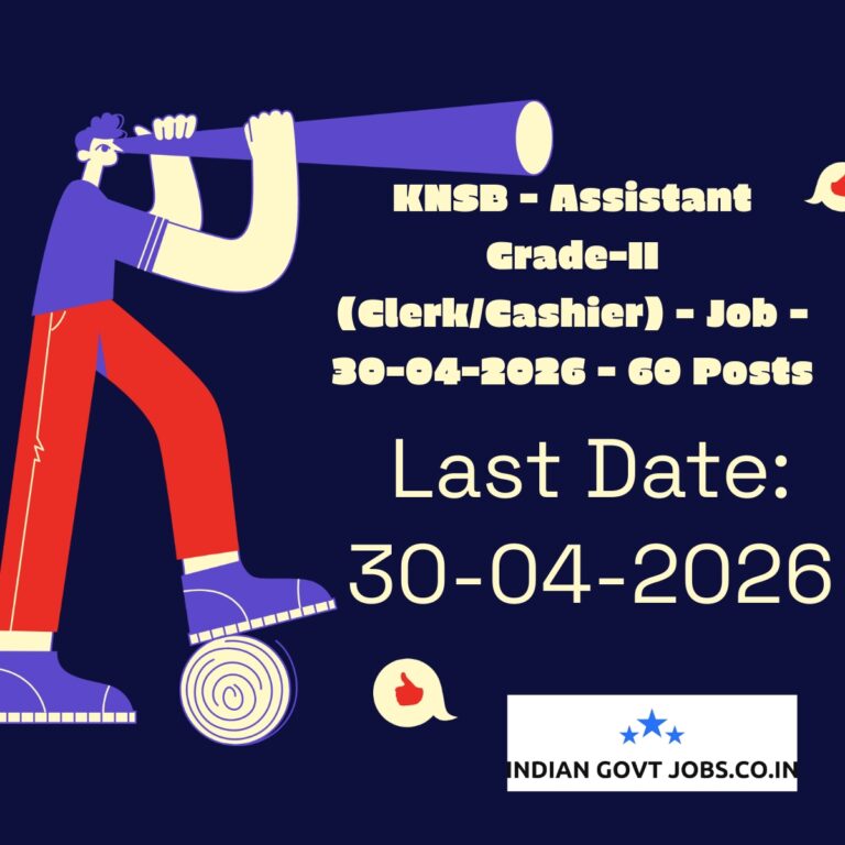 KNSB Assistant Grade-II (Clerk/Cashier) Recruitment 2026