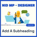 NID MP Designer / Faculty Recruitment 2026