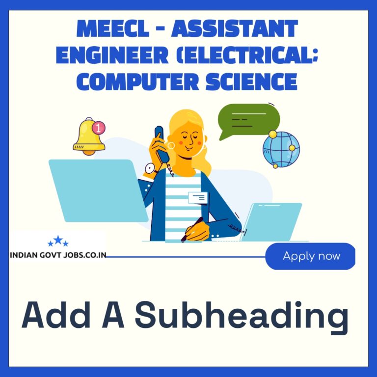 MeECL Assistant Engineer (Electrical/Electrical & Electronics Engineering) Recruitment 2026