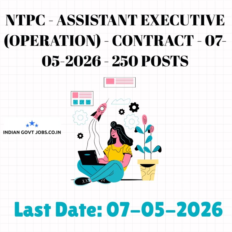 NTPC Assistant Executive (Operation) Recruitment 2026