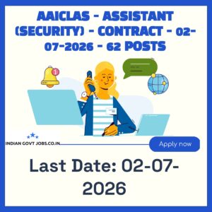 AAICLAS Assistant (Security) Recruitment 2026