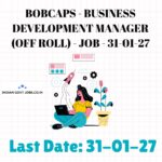 BOBCAPS Business Development Manager (Off Roll) Recruitment 2026