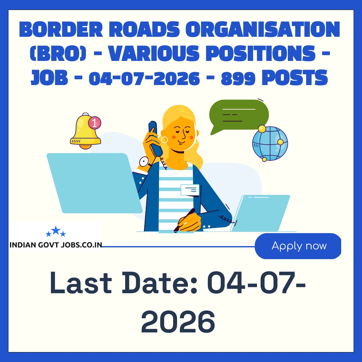 BRO GREF Draughtsman Recruitment 2026