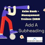 Exim Bank Management Trainee - Human Resource Management Recruitment 2026