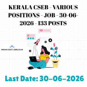 Kerala CSEB Secretary Recruitment 2026