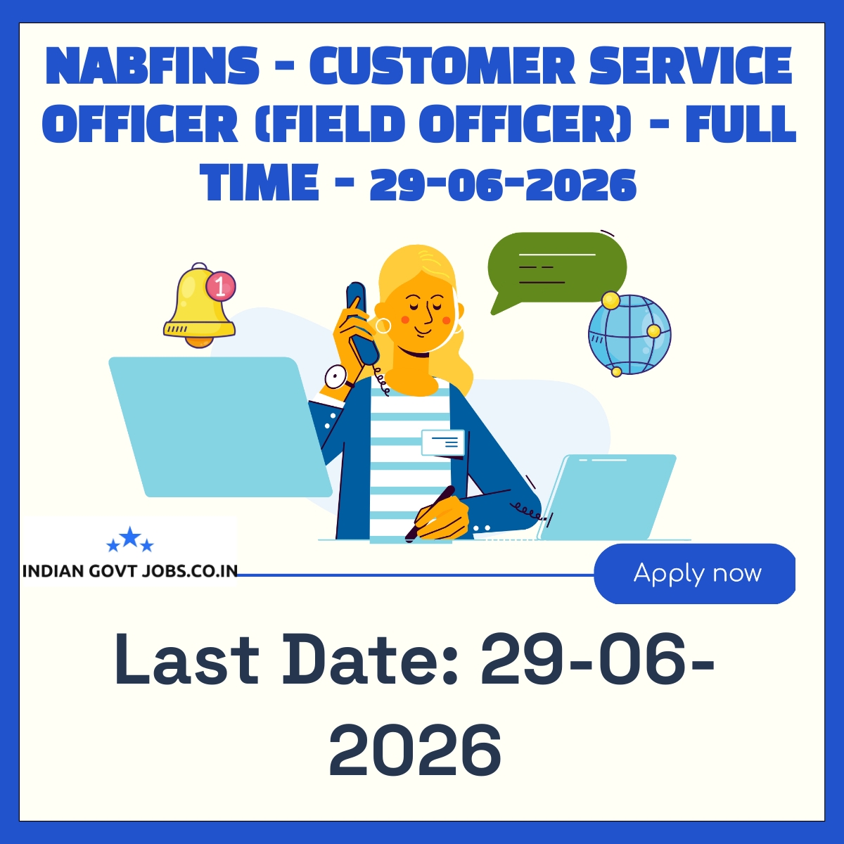 NABFINS Customer Service Officer (Field Officer) Recruitment 2026