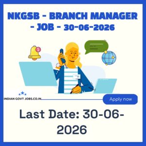 NKGSB Branch Manager Recruitment 2026