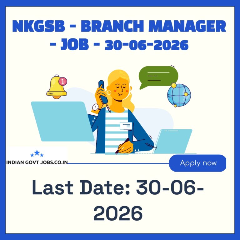NKGSB Branch Manager Recruitment 2026