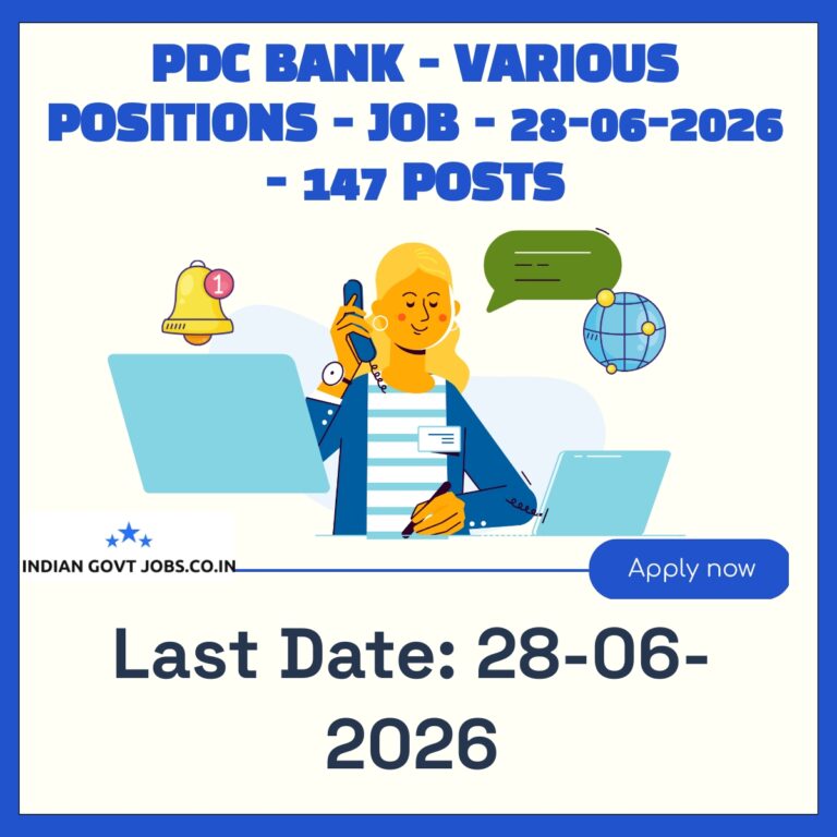 PDC Bank General Manager Recruitment 2026