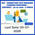 RBI Consultant Site Engineer (Civil) Level 2 Recruitment 2026