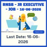 RNSB Jr Executive Recruitment 2026