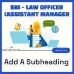 SBI Assistant Manager (Law) Recruitment 2026