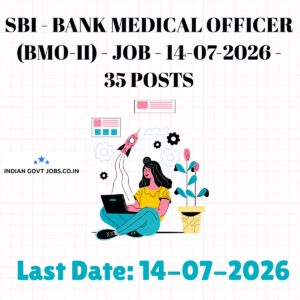 SBI Bank Medical Officer (BMO-II) Recruitment 2026