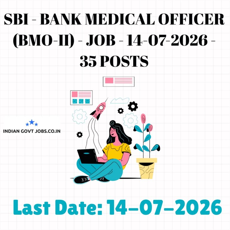 SBI Bank Medical Officer (BMO-II) Recruitment 2026