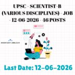 UPSC Scientist-B (Atmospheric Sciences) Recruitment 2026