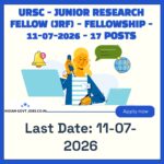 URSC Junior Research Fellow (JRF-E1 Recruitment 2026