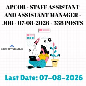 APCOB Staff Assistant Recruitment 2026