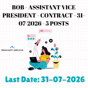 BOB Assistant Vice President II- Data Analyst/ Data Scientist Recruitment 2026