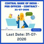 Central Bank of India PSB Officer Recruitment 2026