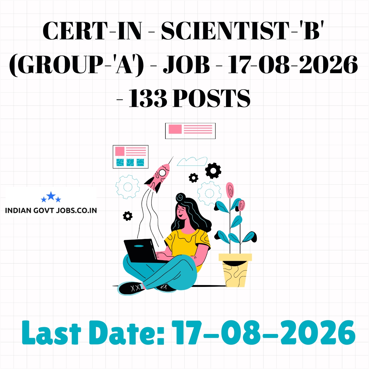CERT-In Scientist-'B' (Group-'A') Recruitment 2026
