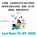CSIR ASO (General) Recruitment 2026