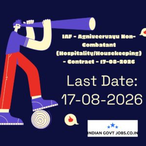 IAF Agniveervayu Non-Combatant - Hospitality Stream Recruitment 2026