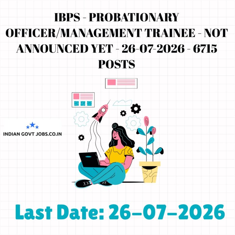IBPS Probationary Officer (PO)/Management Trainee (MT) Recruitment 2026
