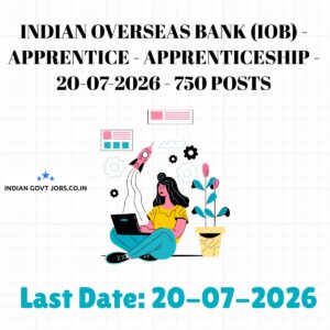 IOB Apprentice under Apprentices Act Recruitment 2026