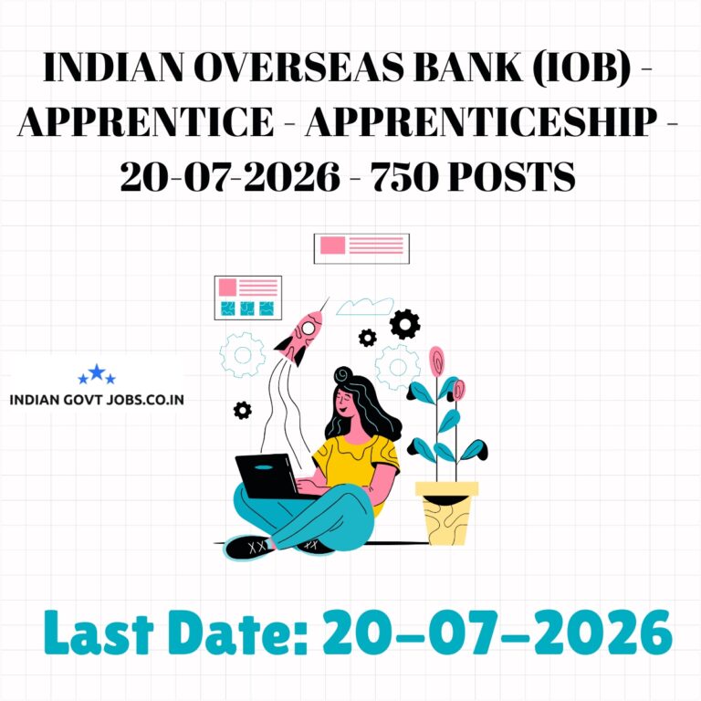 IOB Apprentice under Apprentices Act Recruitment 2026