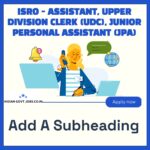 ISRO Assistant Recruitment 2026