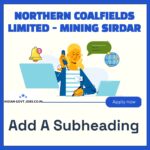 NCL Mining Sirdar T&S Gr. C Recruitment 2026