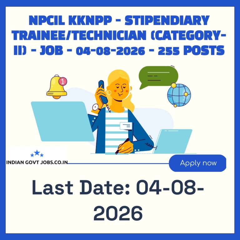 NPCIL Stipendiary Trainee/Technician (Category-II) Recruitment 2026