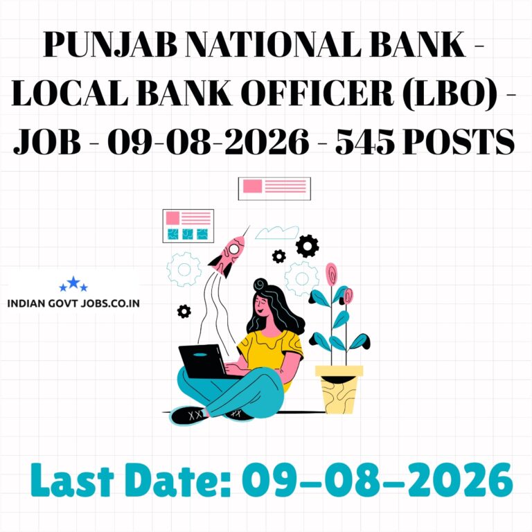 PNB Local Bank Officer (LBO) Recruitment 2026