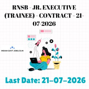 RNSB Jr. Executive (Trainee) Recruitment 2026