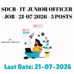 SDCB IT-Junior Officer Recruitment 2026