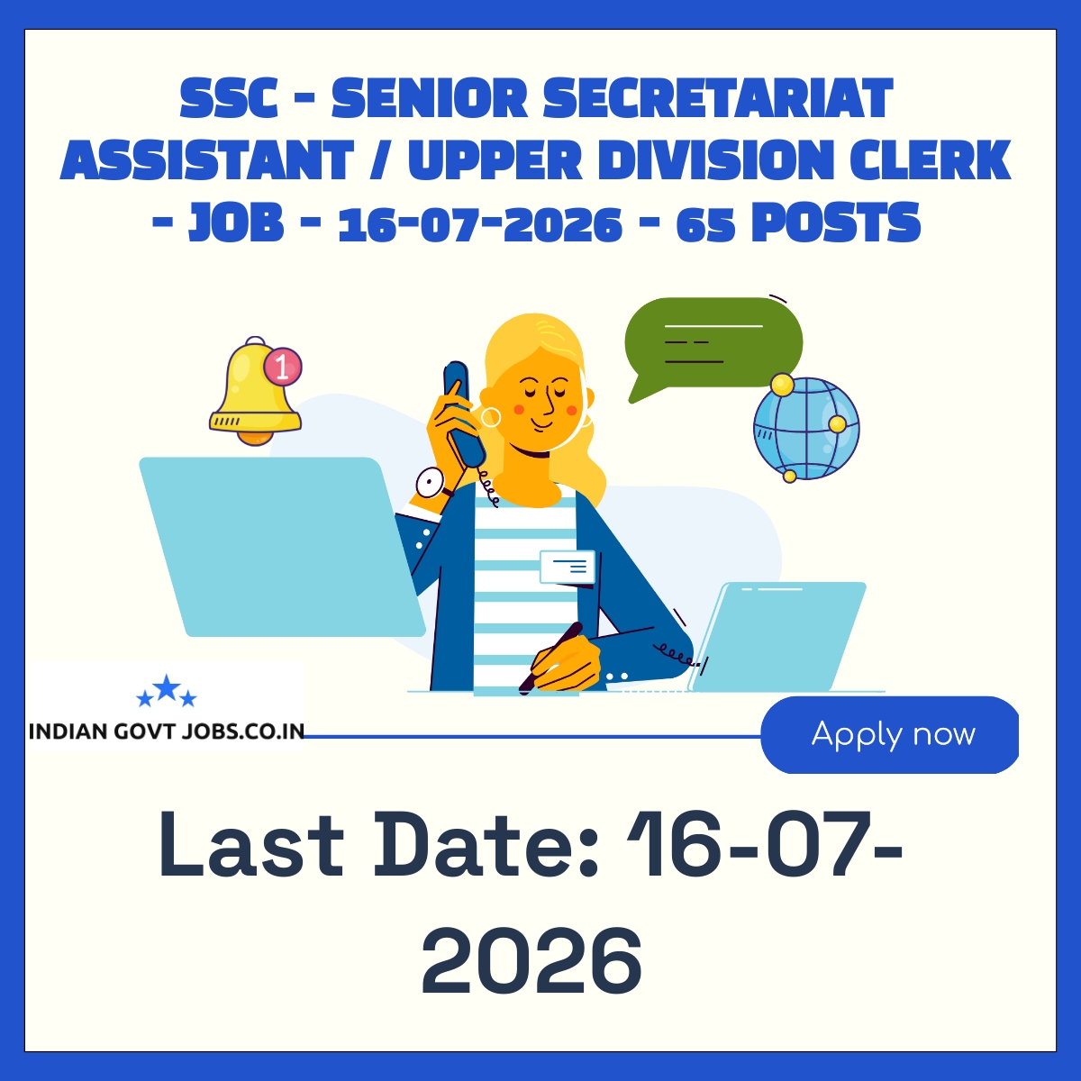 SSC Senior Secretariat Assistant (SSA) Recruitment 2026