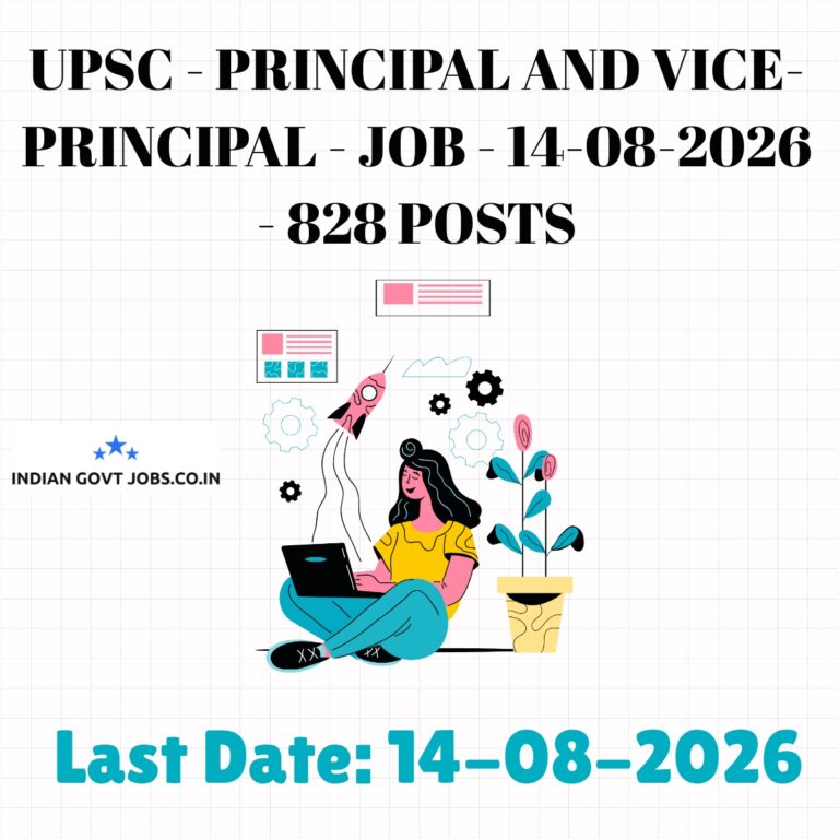 UPSC Principal Recruitment 2026