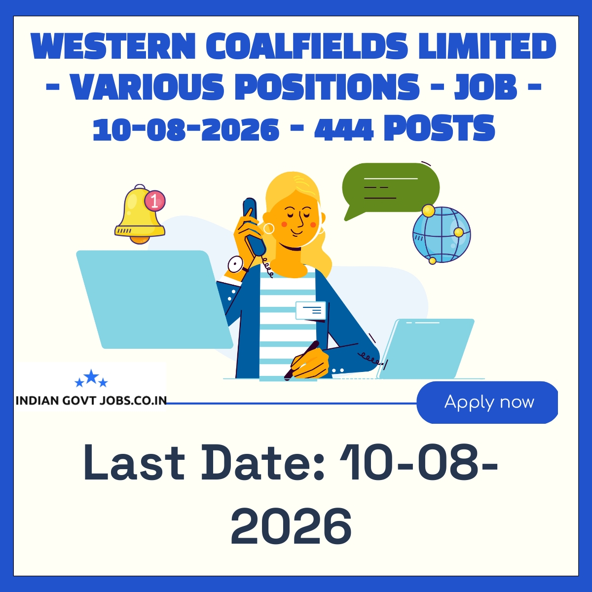 WCL Mining Sirdar Recruitment 2026