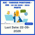 AOC Tradesman Mate Recruitment 2026