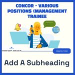 CONCOR Management Trainee Recruitment 2026