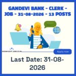 Gandevi Bank Clerk Recruitment 2026