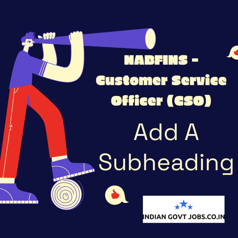 NABFINS Customer Service Officer (CSO) - Field Work Recruitment 2026