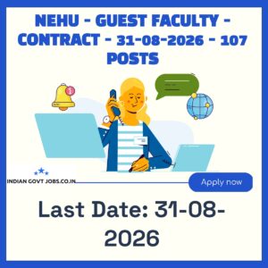 NEHU Guest Faculty Recruitment 2026