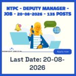 NTPC Deputy Manager Recruitment 2026
